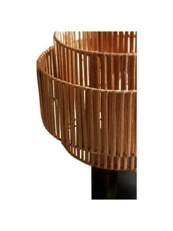 Tischlampe Emelee aus Rattan und Holz, Ø 30 x H 41 cm -Leuchten Verkaufsladen Tischlampe Emelee aus Rattan und Holz 4