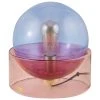 H&uuml;bsch Tischlampe Glondy aus farbigem Glas, Ø 27 x H 29 cm -Leuchten Verkaufsladen Tischlampe Glondy aus farbigem Glas