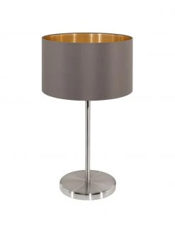 Tischlampe Jamie mit Gold-Dekor, Ø 23 x H 42 cm