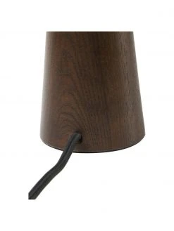 Westwing Collection Tischlampe Jascha aus dunklem Eschenholz, Ø 24 x H 43 cm -Leuchten Verkaufsladen Tischlampe Jascha aus dunklem Eschenholz 4