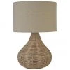 Searchlight Tischlampe Linna aus Rattan, Ø 25 x H 38 cm -Leuchten Verkaufsladen Tischlampe Linna aus Rattan