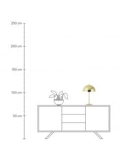 Westwing Collection Tischlampe Matilda in Messing, Ø 29 x H 45 cm -Leuchten Verkaufsladen Tischlampe Matilda in Messing 3