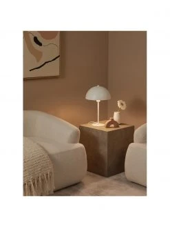 Westwing Collection Tischlampe Matilda in Wei&szlig;, Ø 29 x H 45 cm -Leuchten Verkaufsladen Tischlampe Matilda in Weiss 2