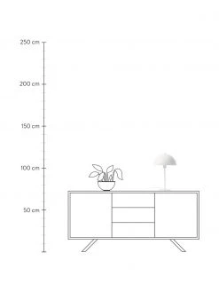 Westwing Collection Tischlampe Matilda in Wei&szlig;, Ø 29 x H 45 cm -Leuchten Verkaufsladen Tischlampe Matilda in Weiss 3