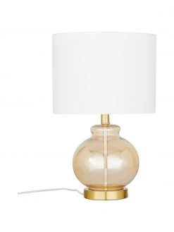 Tischlampe Natty mit Glasfu&szlig;, Ø 31 x H 48 cm