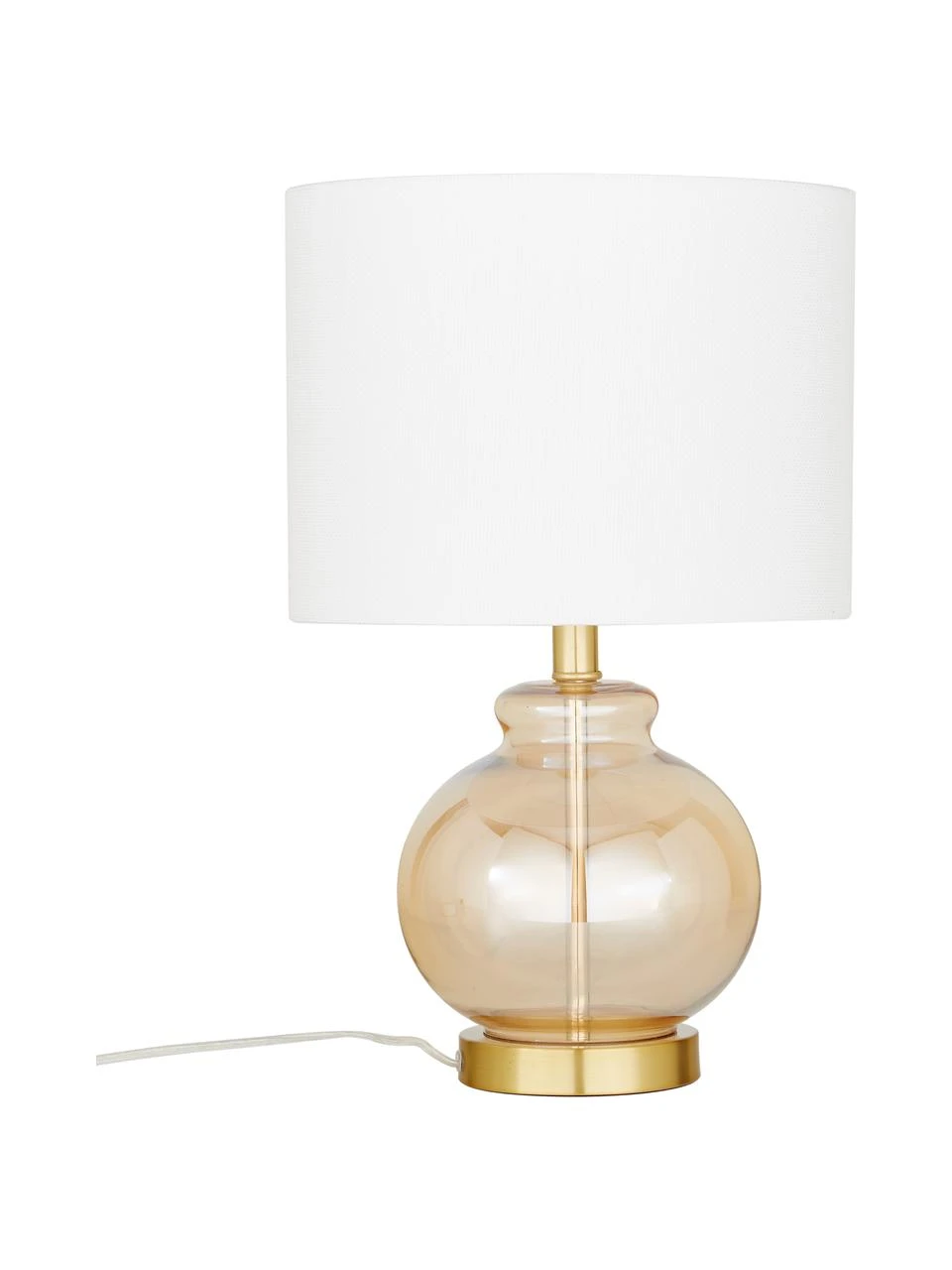 Tischlampe Natty mit Glasfuß, Ø 31 x H 48 cm 3 Tischlampe Natty mit Glasfuß, Ø 31 x H 48 cm