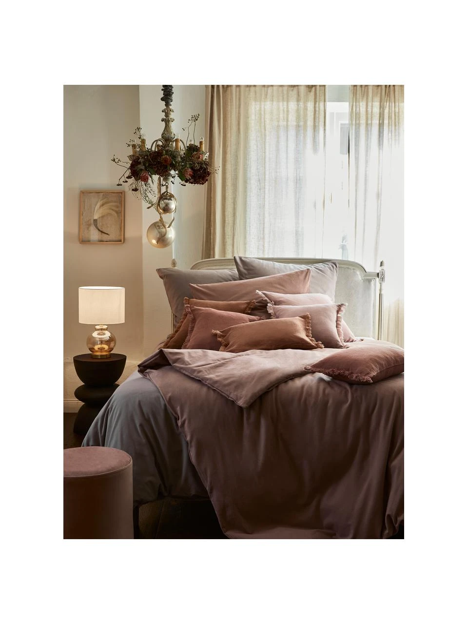 Tischlampe Natty mit Glasfuß, Ø 31 x H 48 cm 6 Tischlampe Natty mit Glasfuß, Ø 31 x H 48 cm – Bild 4