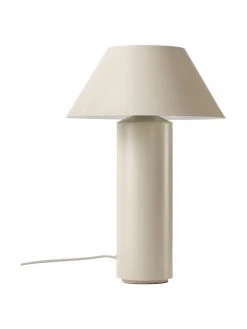 Westwing Collection Tischlampe Niko in Beige, Ø 35 x H 55 cm