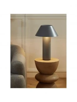 Westwing Collection Tischlampe Niko in Grau, Ø 35 x H 55 cm 10 Westwing Collection Tischlampe Niko in Grau, Ø 35 x H 55 cm -Leuchten Verkaufsladen Tischlampe Niko in Grau 2