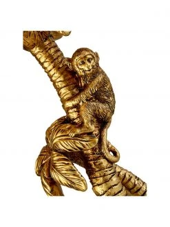 Searchlight Tischlampe Palmtree mit Samtschirm, Ø 23 x H 47 cm -Leuchten Verkaufsladen Tischlampe Palmtree mit Samtschirm 4