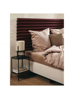 Westwing Collection Tischlampe Piper aus Leinen, Ø 22 x H 38 cm -Leuchten Verkaufsladen Tischlampe Piper aus Leinen 2