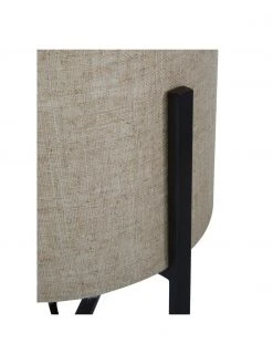 Westwing Collection Tischlampe Piper aus Leinen, Ø 22 x H 38 cm -Leuchten Verkaufsladen Tischlampe Piper aus Leinen 5