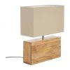 Kare Design Tischlampe Rectangular aus Akazienholz, B 33 x H 43 cm