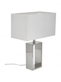 Villeroy & Boch Tischlampe Shanghai in Chrom, B 35 x H 47 cm