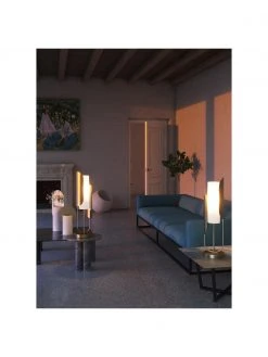 Tischlampe Сipresso in Gold, Ø 20 x H 75 cm -Leuchten Verkaufsladen Tischlampe Sipresso in Gold 1