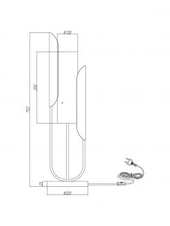 Tischlampe Сipresso in Gold, Ø 20 x H 75 cm -Leuchten Verkaufsladen Tischlampe Sipresso in Gold 3