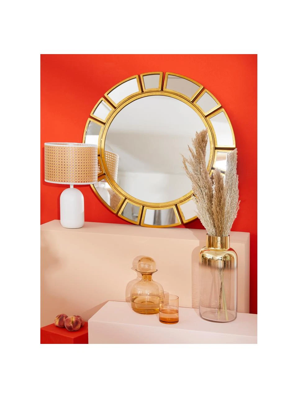 Westwing Collection Tischlampe Vienna aus Wiener Geflecht in Weiß, ∅ 25 x H 40 cm 6 Westwing Collection Tischlampe Vienna aus Wiener Geflecht in Weiß, ∅ 25 x H 40 cm – Bild 4