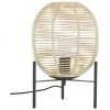 Westwing Collection Tischlampe Wasa aus Rattan, Ø 26 x H 38 cm