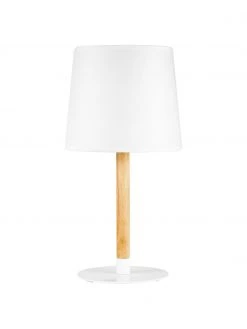 Pauleen Tischlampe Woody Cuddles mit Holzfu&szlig;, Ø 22 x H 44 cm