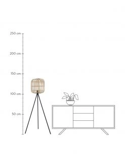 Tripod Stehlampe Bordesley im Boho-Style, Ø 35 x H 139 cmNur noch wenige verfügbar -Leuchten Verkaufsladen Tripod Stehlampe Bordesley im Boho Style 2