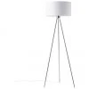 Westwing Collection Tripod Stehlampe Cella mit Stoffschirm, Ø 45 x H 147 cm