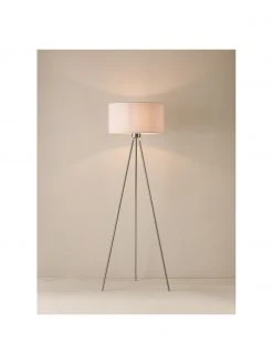 Westwing Collection Tripod Stehlampe Cella mit Stoffschirm, Ø 45 x H 147 cm -Leuchten Verkaufsladen Tripod Stehlampe Cella mit Stoffschirm 14