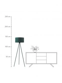 Westwing Collection Tripod Stehlampe Cella mit Stoffschirm, Ø 45 x H 147 cm -Leuchten Verkaufsladen Tripod Stehlampe Cella mit Stoffschirm 26