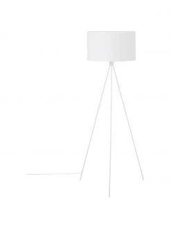 Westwing Collection Tripod Stehlampe Cella mit Stoffschirm, Ø 48 x H 158 cm