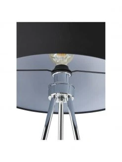 Westwing Collection Tripod Stehlampe Cella mit Stoffschirm, Ø 45 x H 147 cm -Leuchten Verkaufsladen Tripod Stehlampe Cella mit Stoffschirm 46