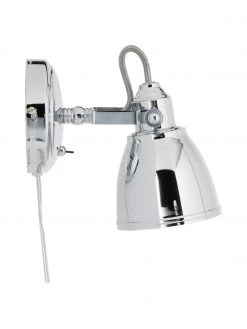 Marksl&ouml;jd Verstellbare Wandleuchte Fjallbacka mit Stecker in Chrom, T 20 x H 17 cm -Leuchten Verkaufsladen Verstellbare Wandleuchte Fjallbacka mit Stecker in Chrom 2