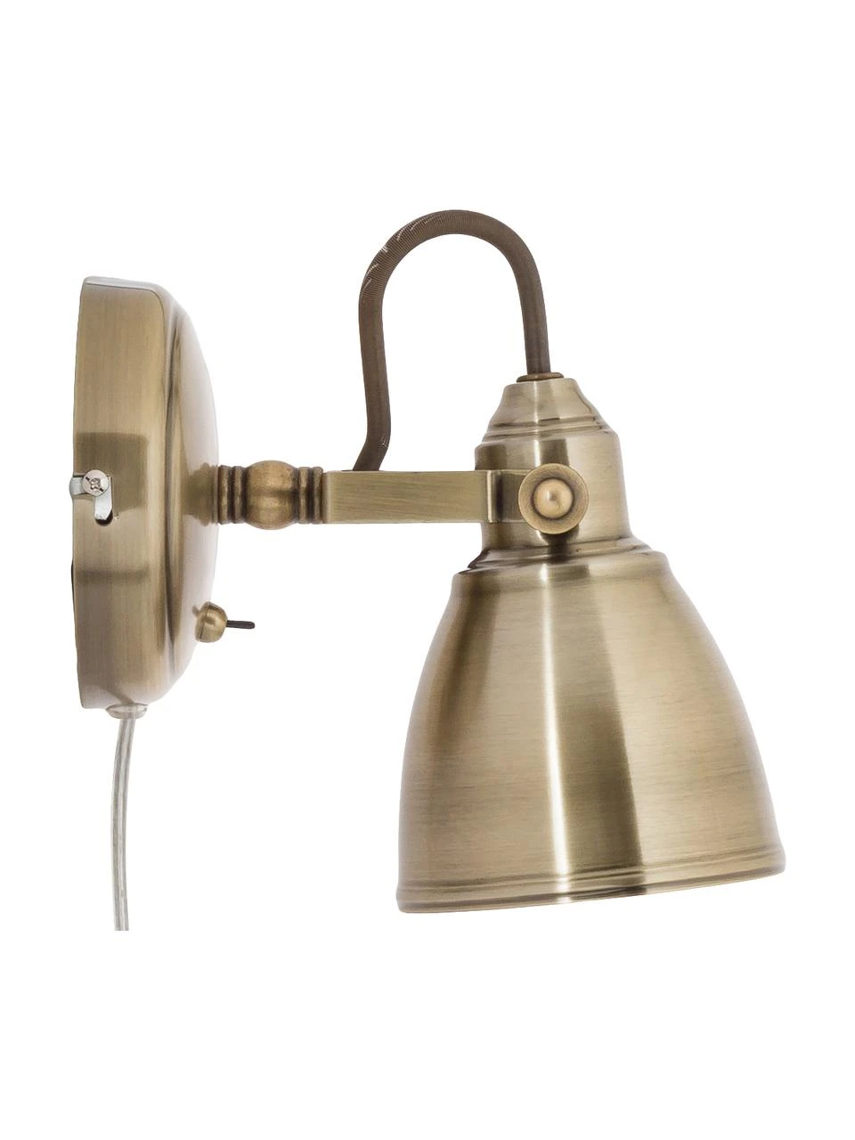 Markslöjd Verstellbare Wandleuchte Fjallbacka mit Stecker in Messing, T 20 x H 17 cm 6 Markslöjd Verstellbare Wandleuchte Fjallbacka mit Stecker in Messing, T 20 x H 17 cm – Bild 4