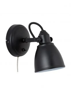 Marksl&ouml;jd Verstellbare Wandleuchte Fjallbacka mit Stecker in Schwarz, T 20 x H 17 cmNur noch wenige verfügbar