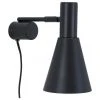 Westwing Collection Verstellbare Wandleuchte Sia mit Stecker in Mattschwarz, T 23 x H 27 cm -Leuchten Verkaufsladen Verstellbare Wandleuchte Sia mit Stecker in Mattschwarz