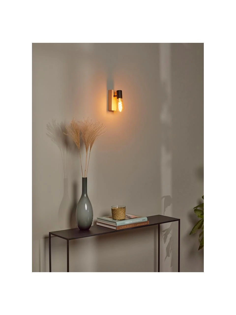 Verstellbare Wandleuchte Townshend aus Holz, T 9 x H 17 cm 5 Verstellbare Wandleuchte Townshend aus Holz, T 9 x H 17 cm – Bild 3