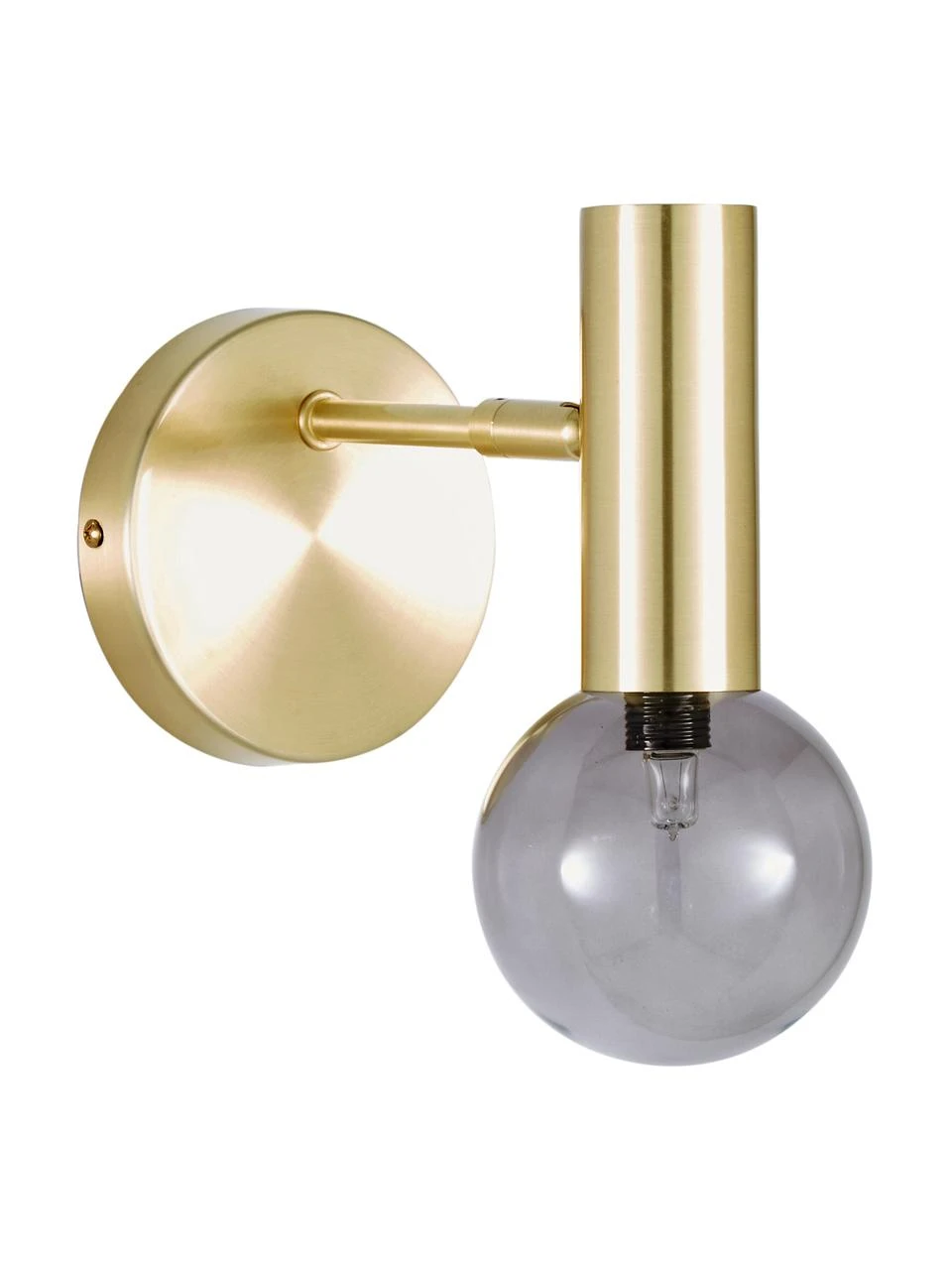 Westwing Collection Verstellbare Wandleuchte Wilson mit Glasschirm, T 22 x H 22 cm 3 Westwing Collection Verstellbare Wandleuchte Wilson mit Glasschirm, T 22 x H 22 cm