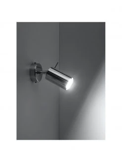 Verstellbarer Wand- und Deckenstrahler Etna in Chrom, B 8 x T 15 cm -Leuchten Verkaufsladen Verstellbarer Wand und Deckenstrahler Etna in Chrom 2