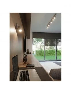 Verstellbarer Wand- und Deckenstrahler Etna in Grau, B 8 x T 15 cm -Leuchten Verkaufsladen Verstellbarer Wand und Deckenstrahler Etna in Grau 4