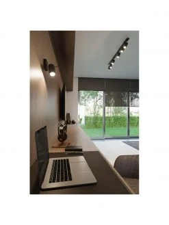 Verstellbarer Wand- und Deckenstrahler Etna in Schwarz, B 8 x T 15 cm -Leuchten Verkaufsladen Verstellbarer Wand und Deckenstrahler Etna in Schwarz 1