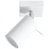 Verstellbarer Wand- und Deckenstrahler Etna in Wei&szlig;, B 8 x T 15 cm -Leuchten Verkaufsladen Verstellbarer Wand und Deckenstrahler Etna in Weiss
