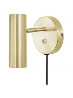 Globen Lighting Verstellbarer Wandstrahler Hubble mit Stecker in Gold, T 17 x H 15 cm -Leuchten Verkaufsladen Verstellbarer Wandstrahler Hubble mit Stecker in Gold 2