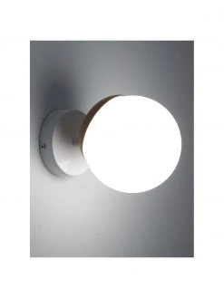 Wand- und Deckenleuchte Sfera mit Holz-Dekor, Ø 15 x T 20 cm -Leuchten Verkaufsladen Wand und Deckenleuchte Sfera mit Holz Dekor 2