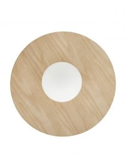 Westwing Collection Wand- und Deckenleuchte Starling in Holzoptik, Ø 33 x T 14 cm -Leuchten Verkaufsladen Wand und Deckenleuchte Starling in Holzoptik 2