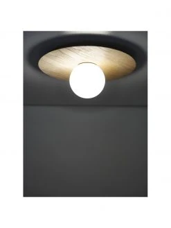 Westwing Collection Wand- und Deckenleuchte Starling in Holzoptik, Ø 33 x T 14 cm -Leuchten Verkaufsladen Wand und Deckenleuchte Starling in Holzoptik 3