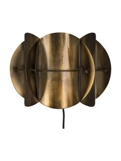 Dutchbone Wandleuchte Corridor mit Stecker und Antik-Finish, B 27 x H 19 cm