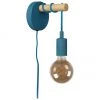 Lucide Wandleuchte Pola mit Stecker in Blau, T 16 x H 22 cmNur noch 1 Artikel verfügbar