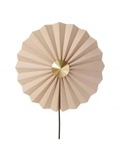 H&uuml;bsch Wandleuchte Tenty aus Papier mit Stecker, Ø 48 x T 16 cm